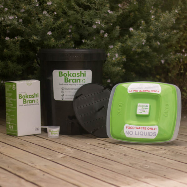 Bokashi Bran Bachelor kit product picture for composting food waste.
